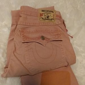 Mens Red True Religion jeans